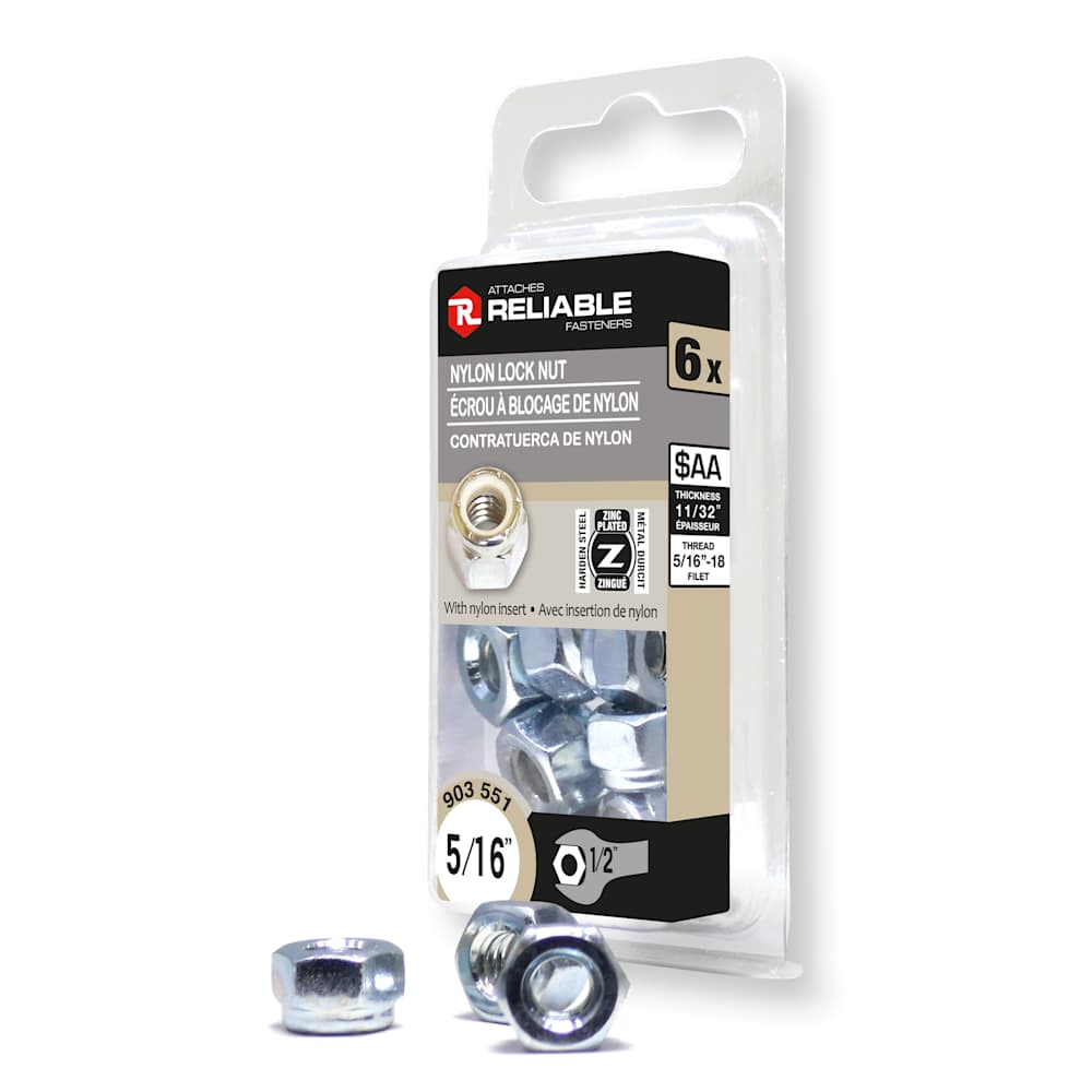 Lock Nuts 5/16 in. Pkg/6