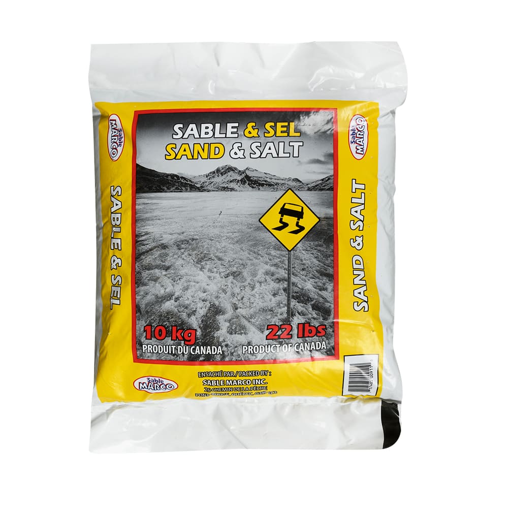 Sable et sel à déglacer 10 kg