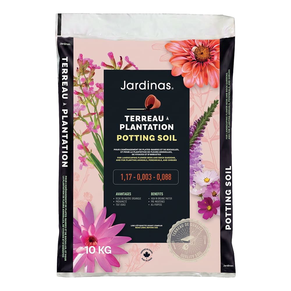 Terreau à plantation pour fleurs annuelles et vivaces 10 kg