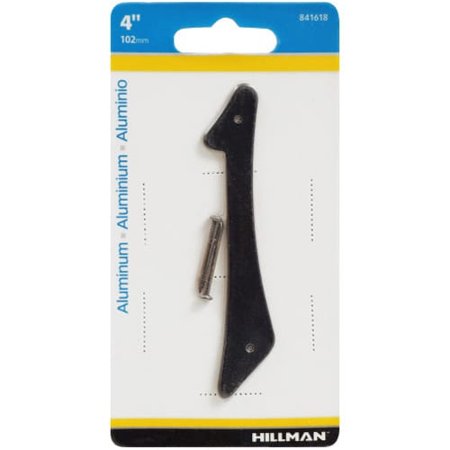 Chiffre 1 en aluminium noir 4 po