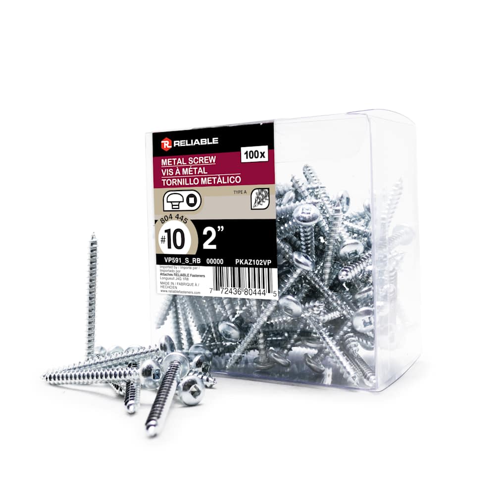Metal Screws 2 in. n° 10 (100-Pack)