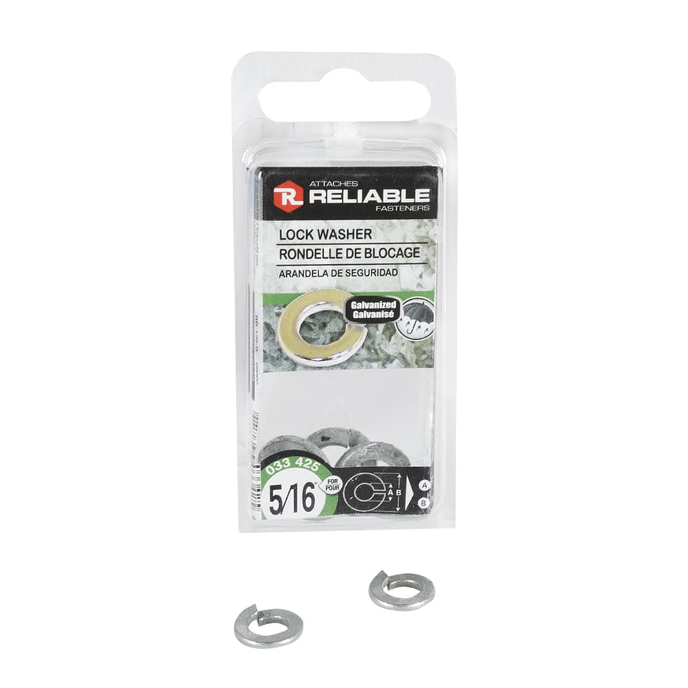 Galvanized Lock Washers 5/16 in. Pkg/5