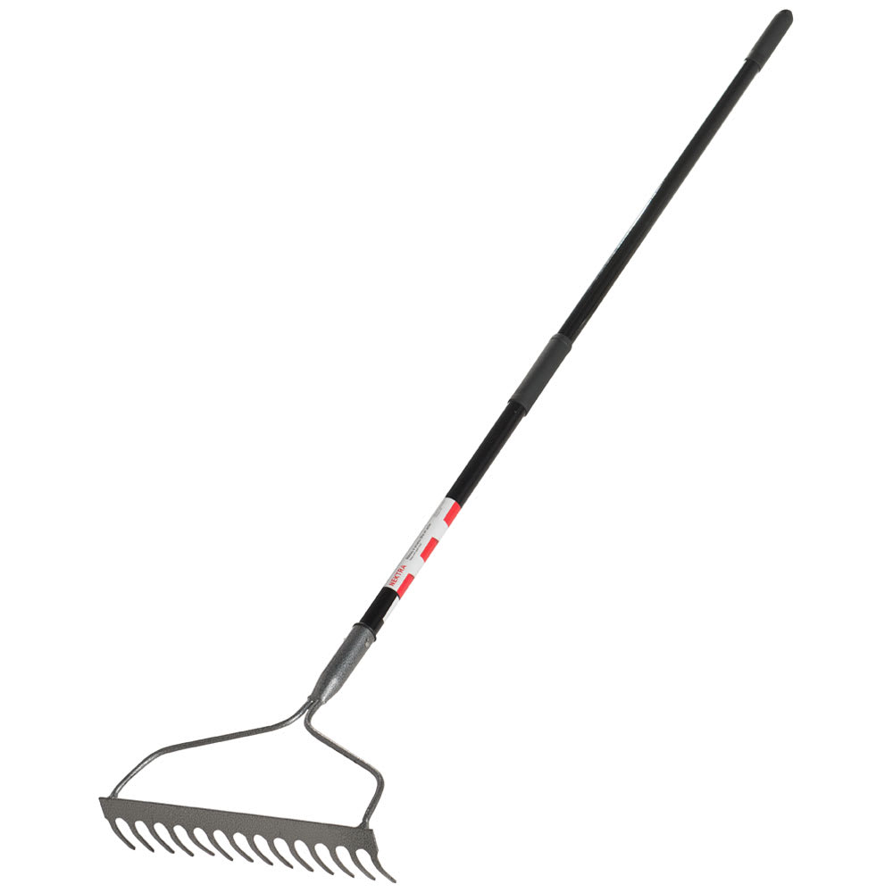 Râteau à arceau en acier avec manche en fibre de verre 14 dents NEKTRA