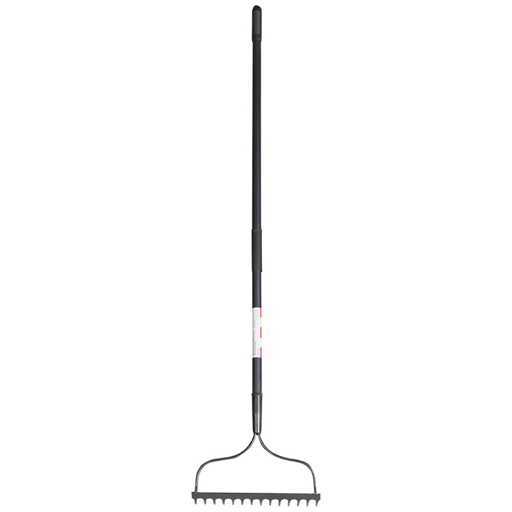 NEKTRA 14-Tine Steel Bow Rake with Fiberglass Handle