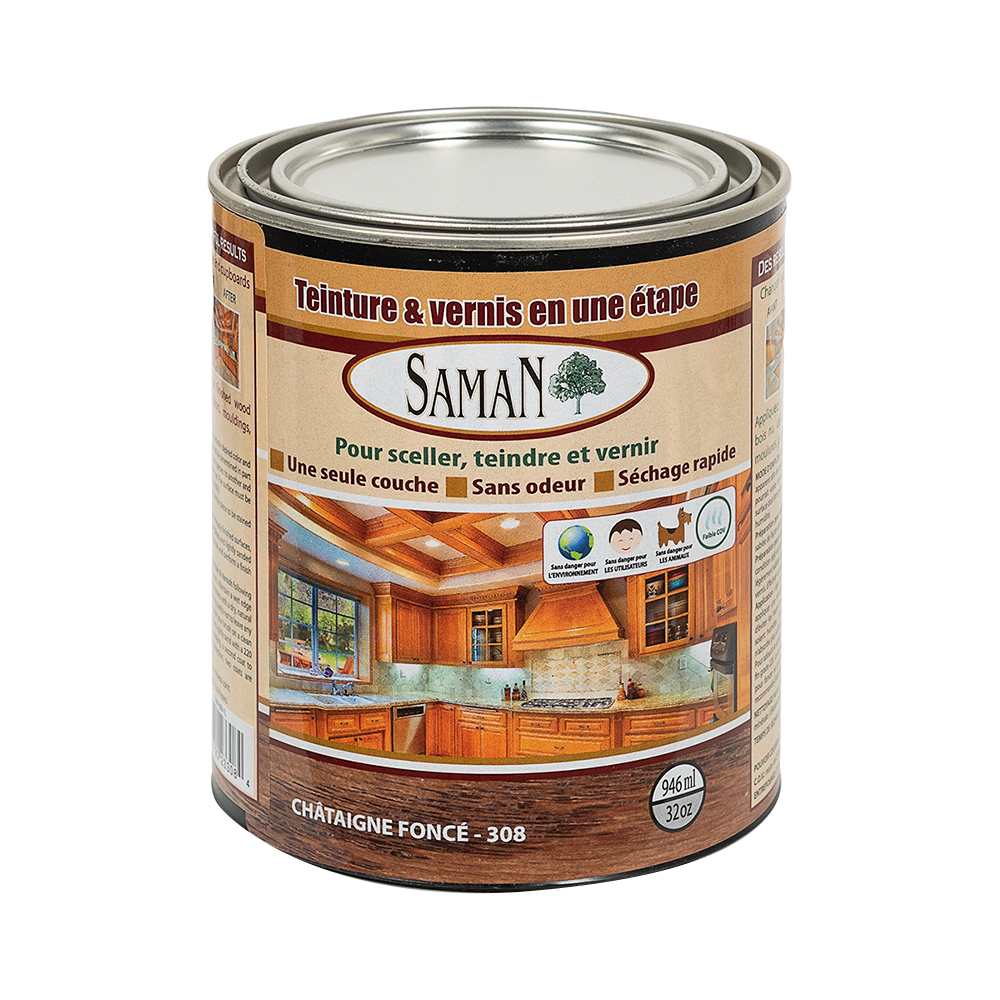 Teinture & vernis chataigne foncé 946 ml