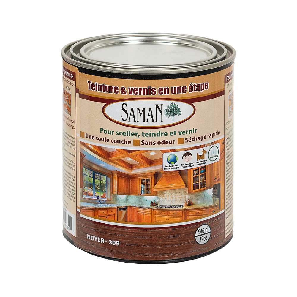 Teinture & vernis  noyer 946 ml