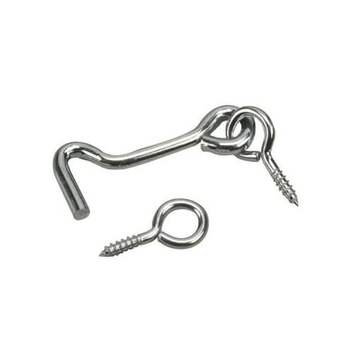 1 1/2 in. Gate Hooks & Eyes Pkg/2