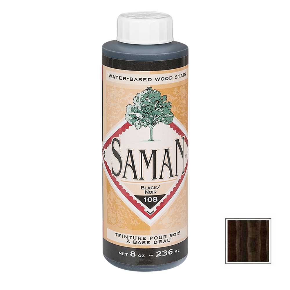 Teinture au latex pour bois noir 236&nbsp;ml