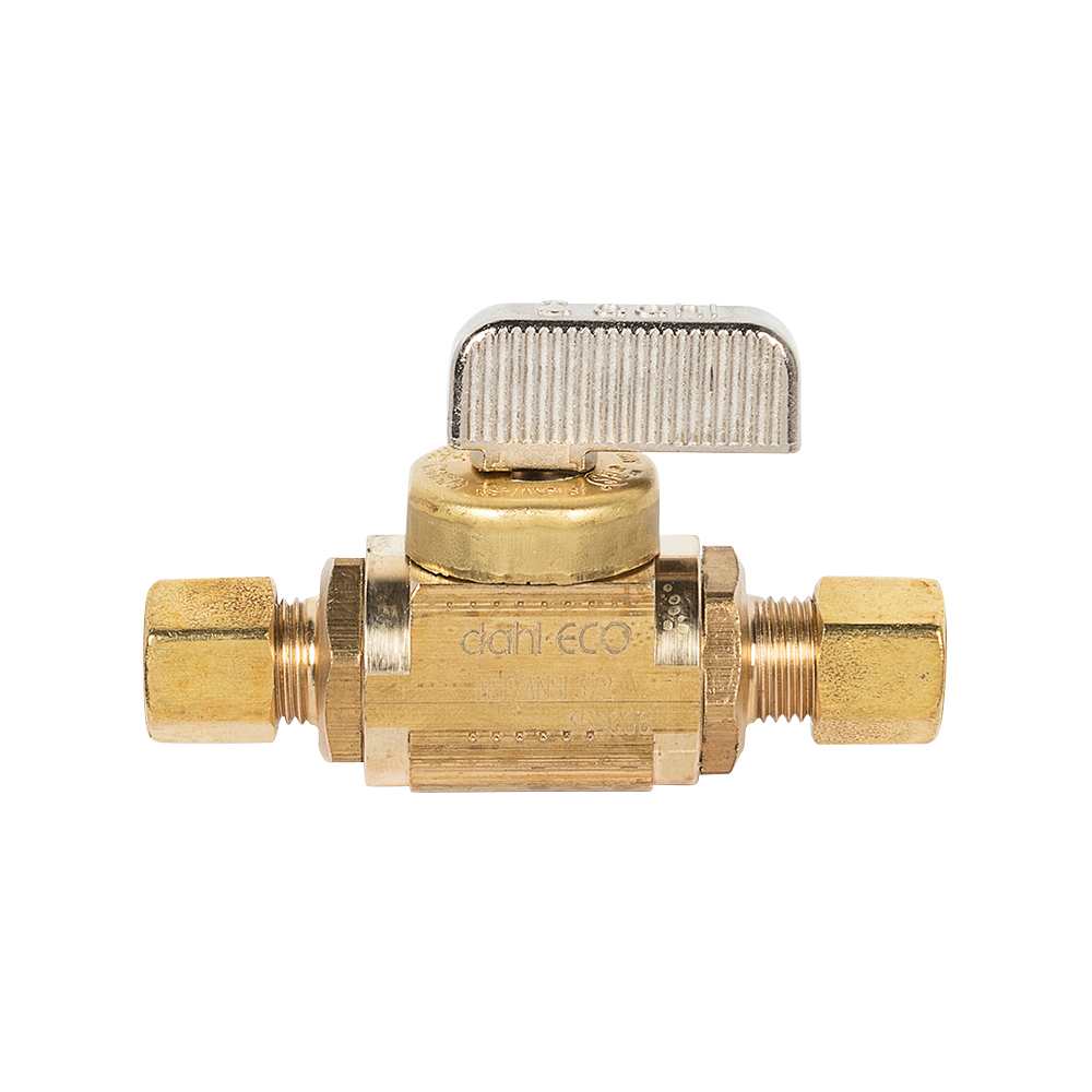 Robinet droit en laiton 1/4 po compression