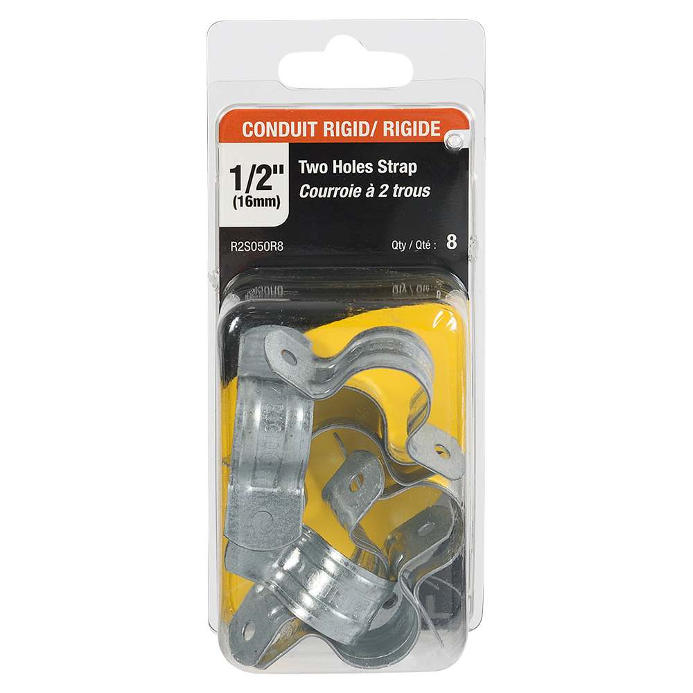 Crampes à tuyau 1/2 po Pqt/8 HUBBELL