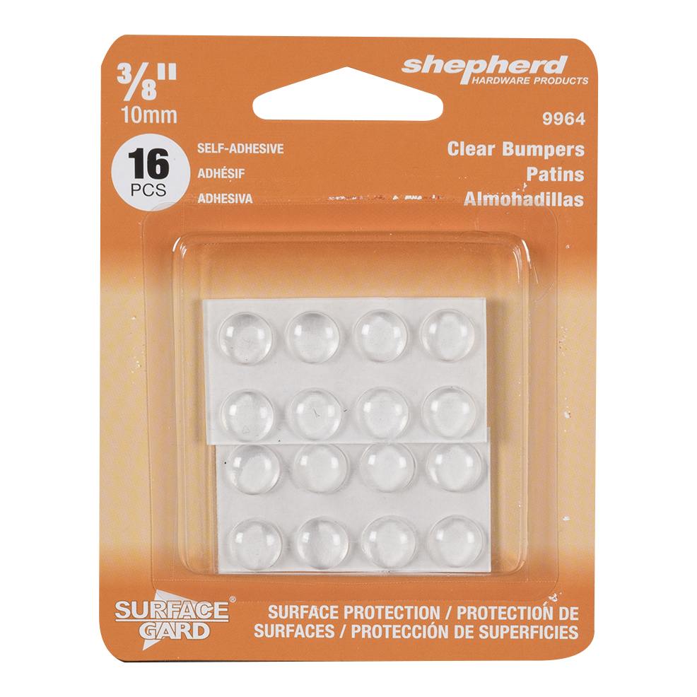 Patins autoadhésifs Surface Gard 3/8 po Pqt/16