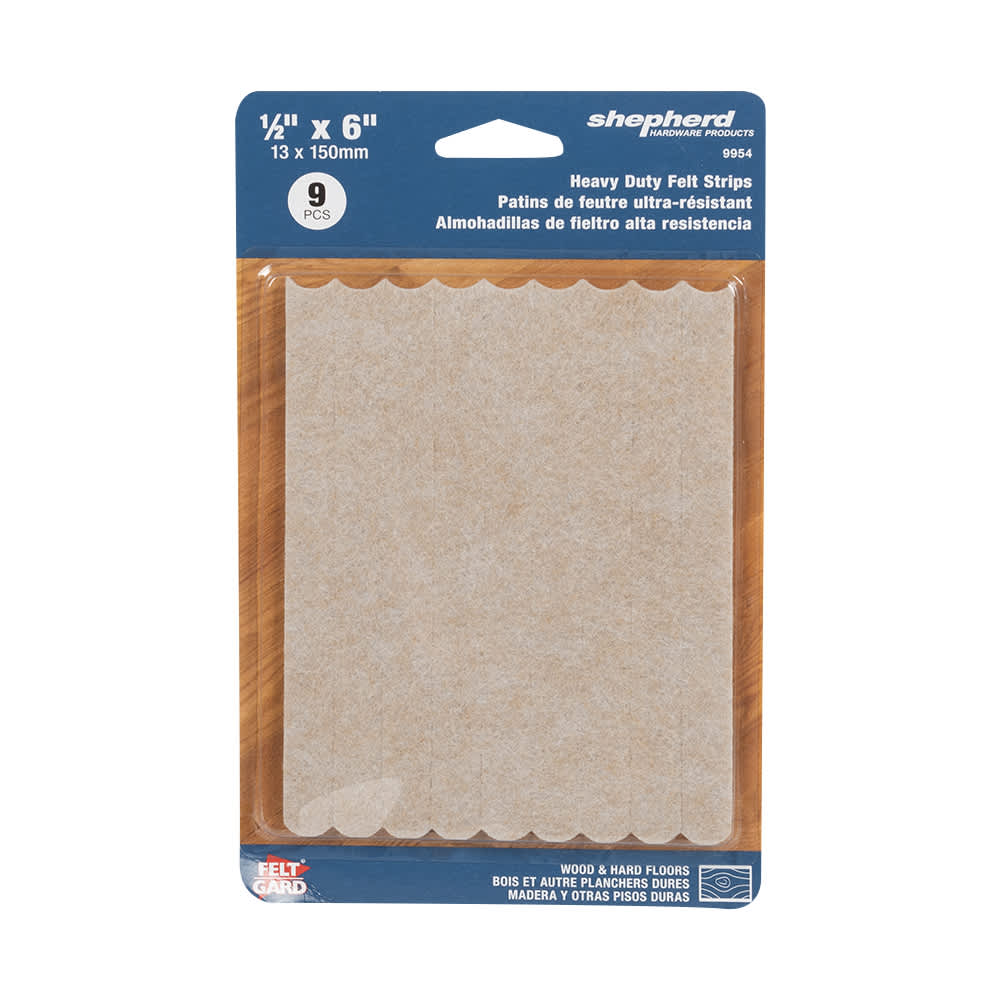 Felt Gard Felt Strips 1/2 in. x 6 in. Pkg/9