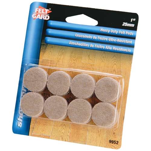 Patins de feutre 1 po FeltGard Pqt/16