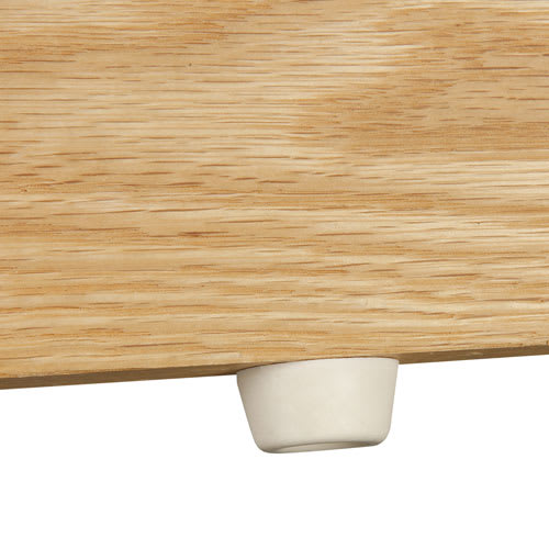 Butoirs en caoutchouc blanc 7/8 po Pqt/4