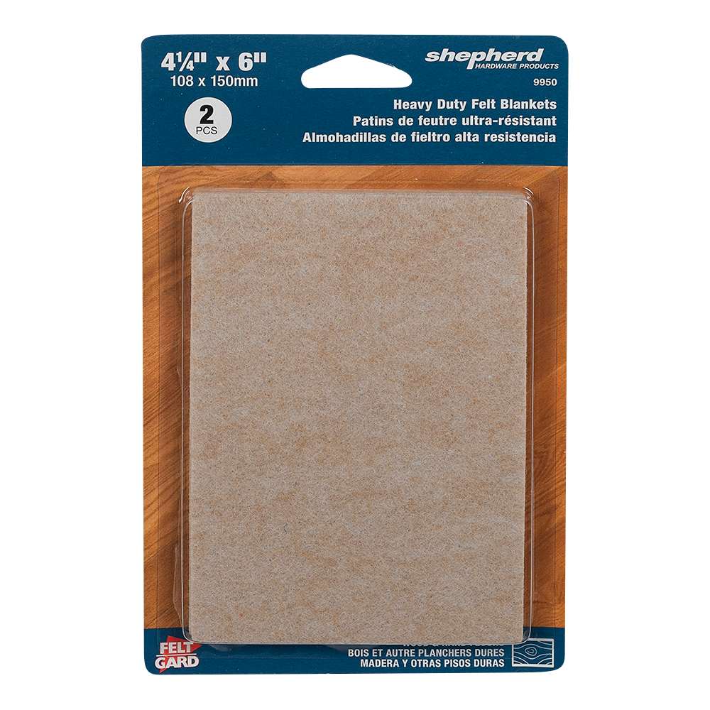 Felt Gard Felt Pad 4 1/4 in. x 6 in. Pkg/2