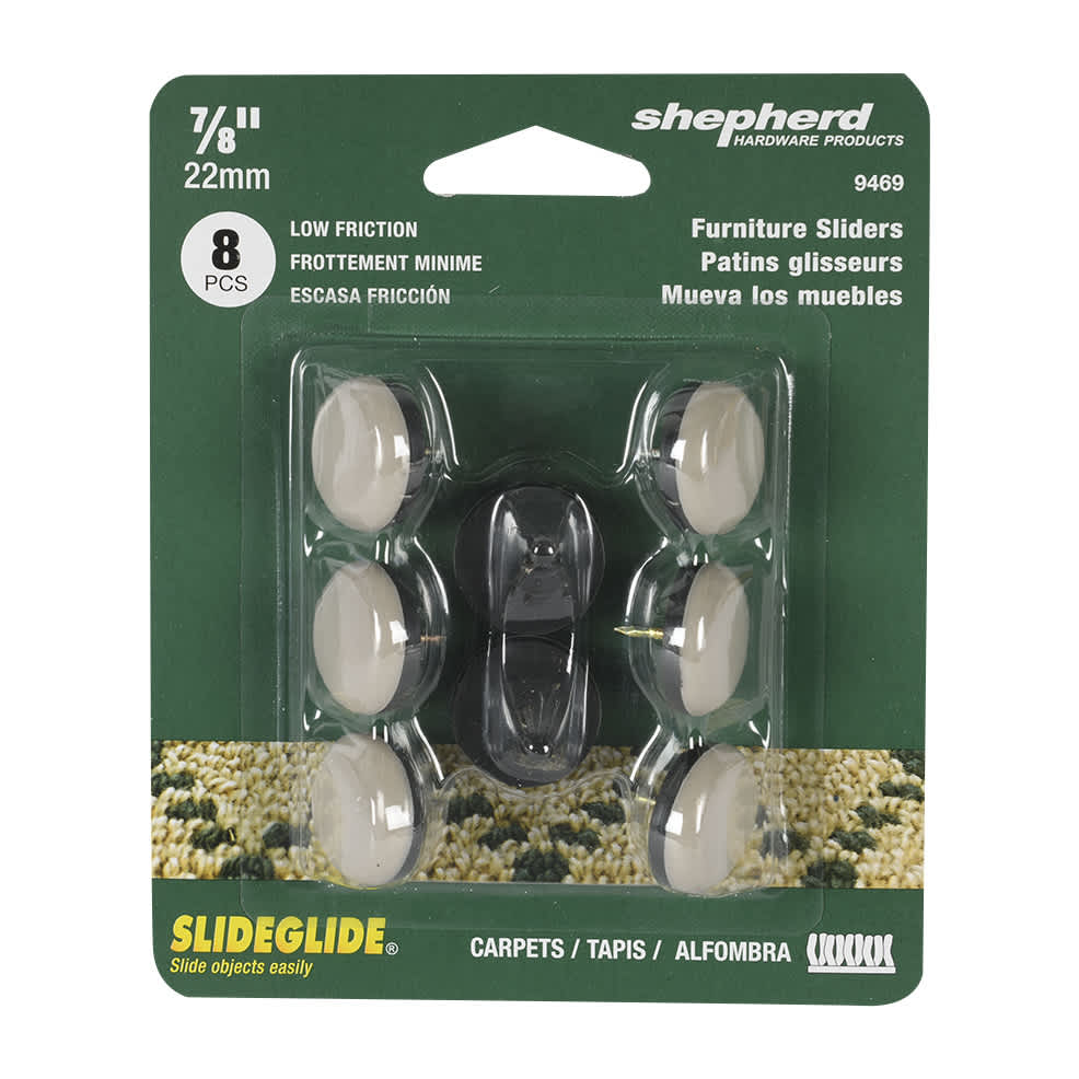 Patins glisseurs 7/8 po SlideGlide Pqt/4