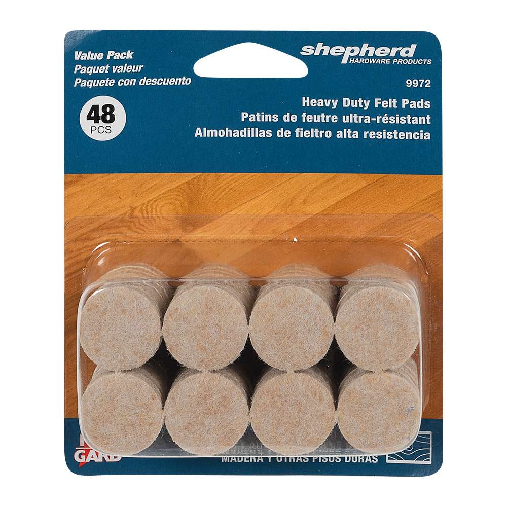 Patins de feutre 1 po FeltGard Pqt/48