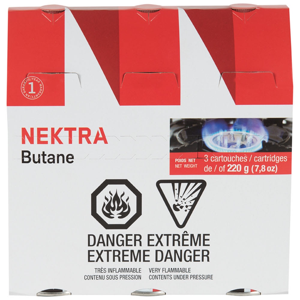 Bouteilles de butane 220 g Pqt/3