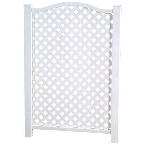 Écran de treillis en PVC blanc 32 po x 46 po