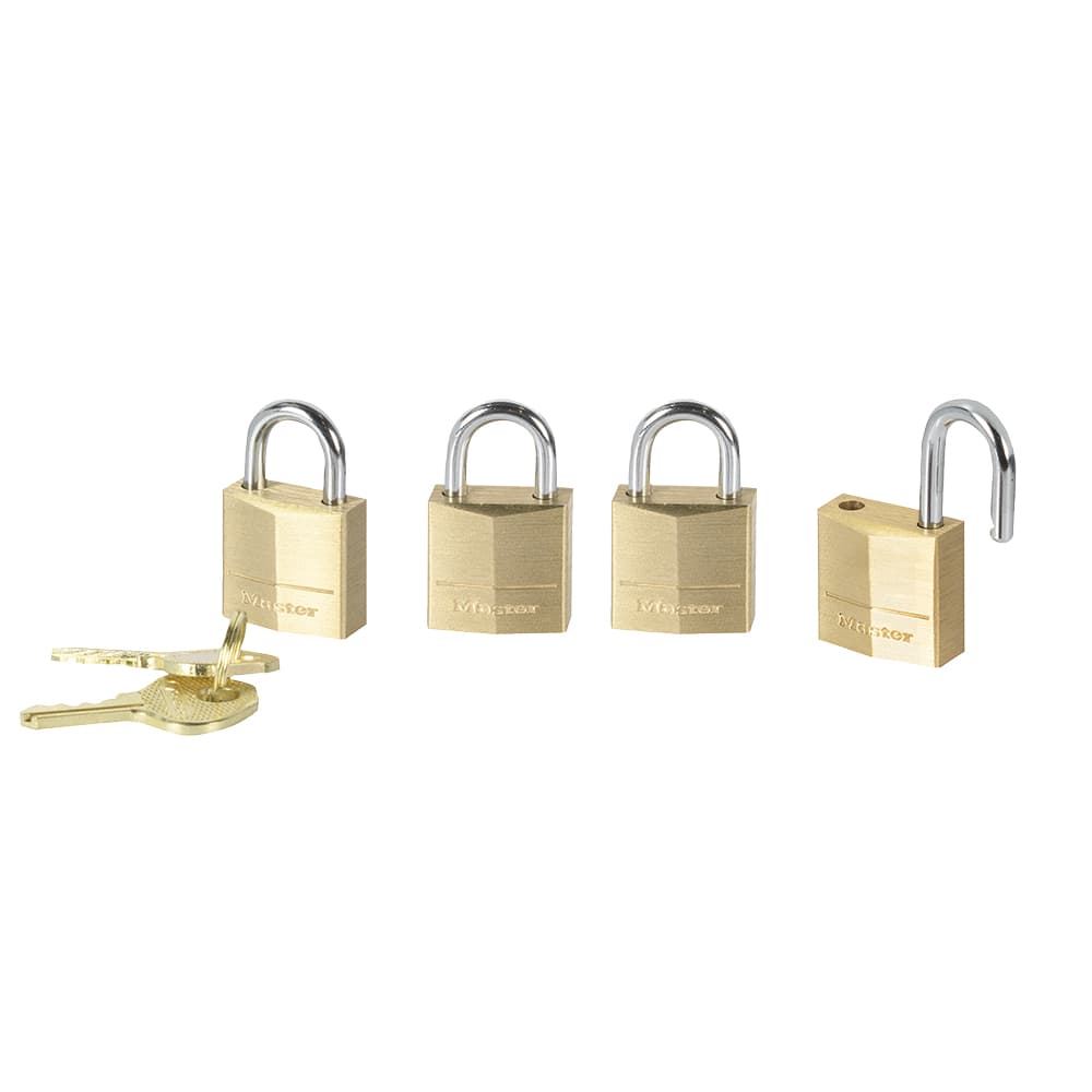 Cadenas à clés identiques 3/4 po Pqt/4