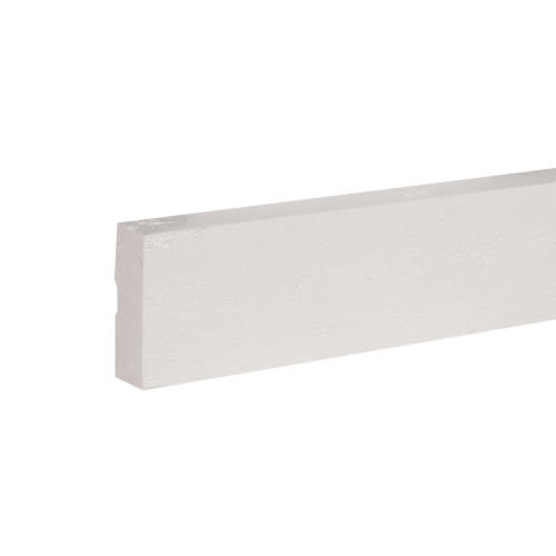 Outdoor Siding Finishing Wood Board 3-1/2 in. Bulk White