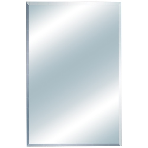 Miroir rectangulaire  bisauté sans cadre 24 po x 36 po