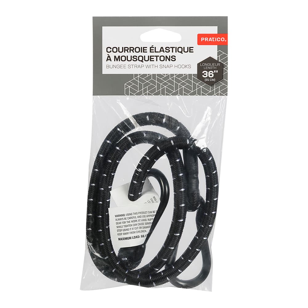 Bungee Cord with Carabiners 36 in.