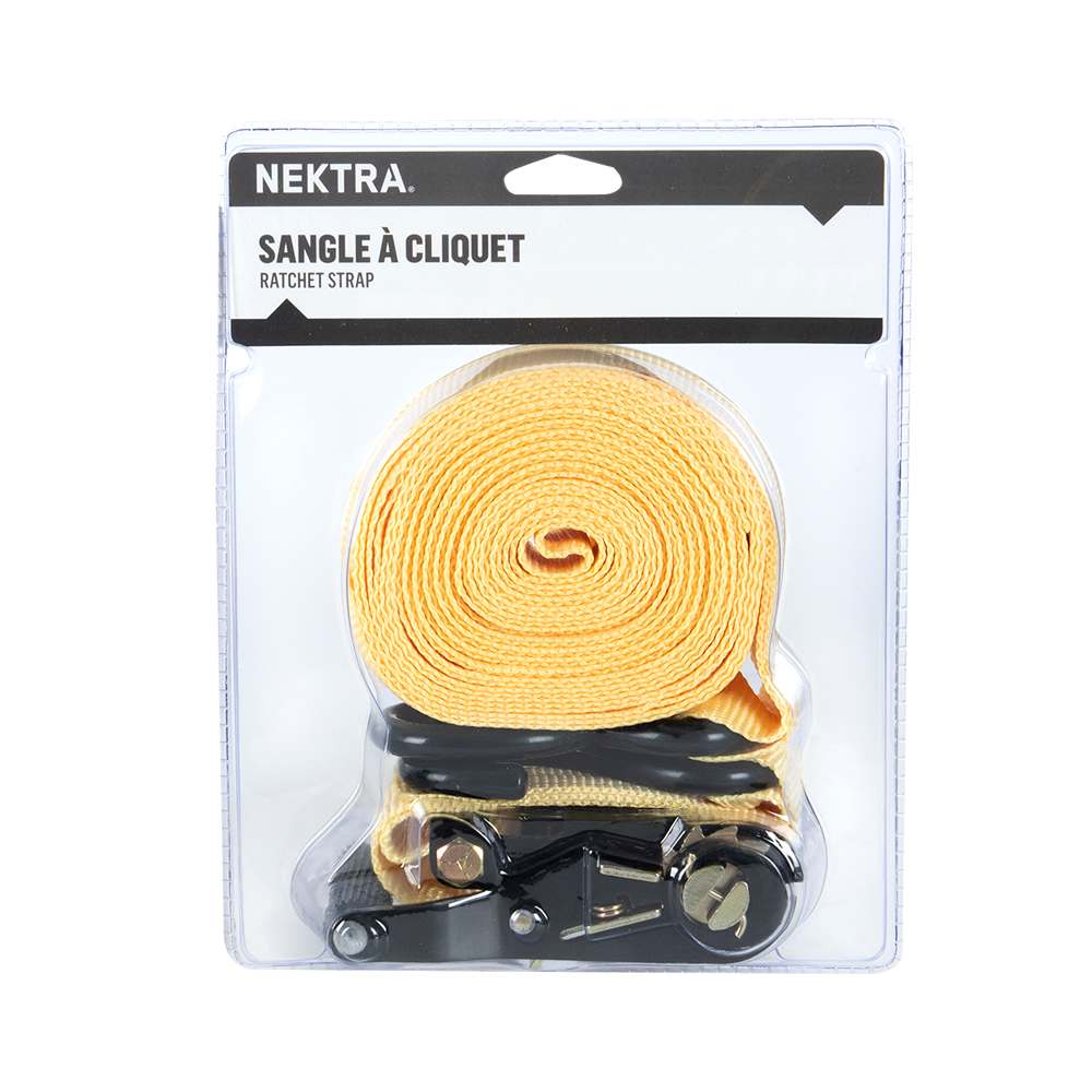 Sangle à cliquet robuste 2&nbsp;po&nbsp;x&nbsp;22&nbsp;pi NEKTRA