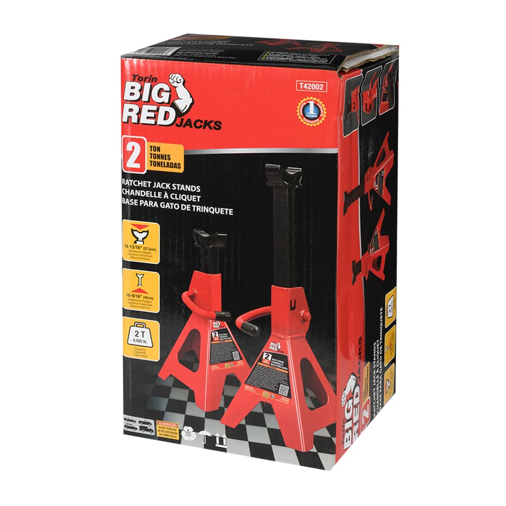 2-Ton Ratcheting Jack Stands Pkg/2