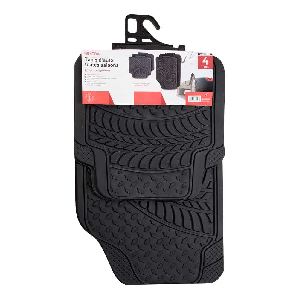 Ensemble de 4 tapis d'auto NEKTRA