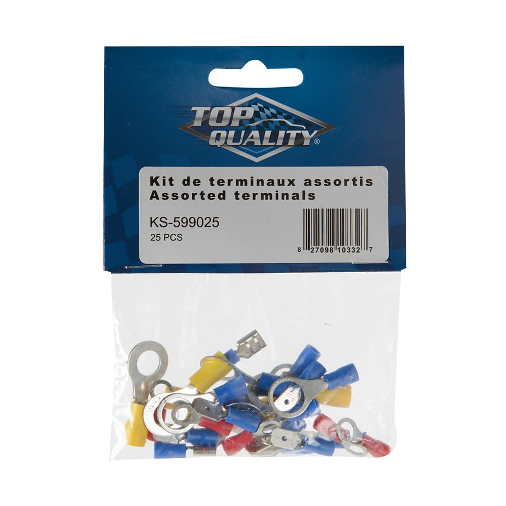 Ensemble de terminaux électriques pour automobile Ens/25
