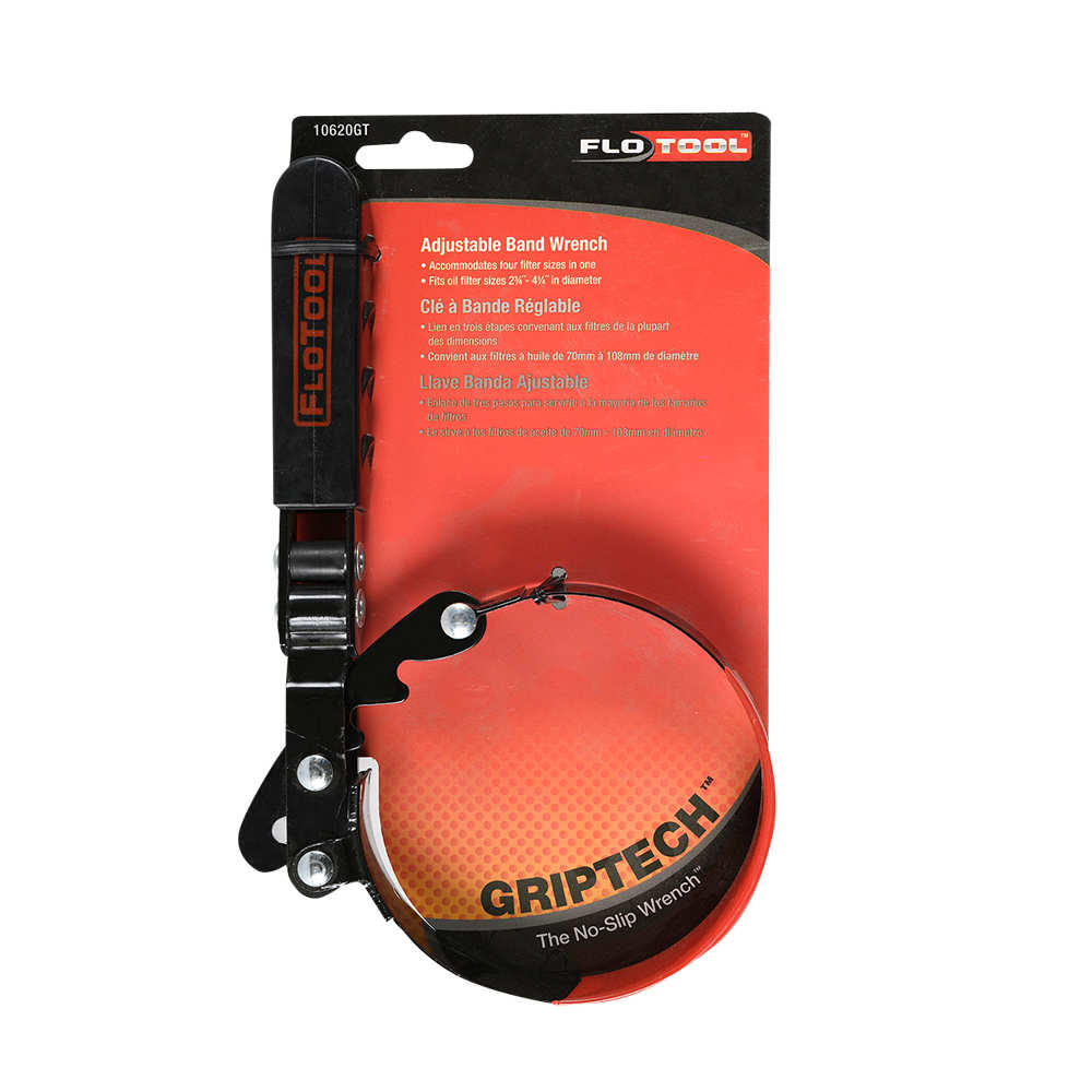 Clé à bande réglable pour filtre à l'huile
