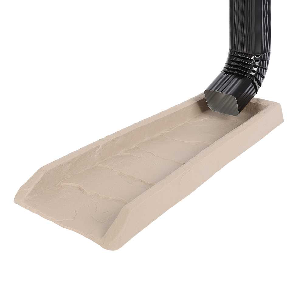 Déflecteur de descente de gouttière beige 22 po x 10 po GARANT