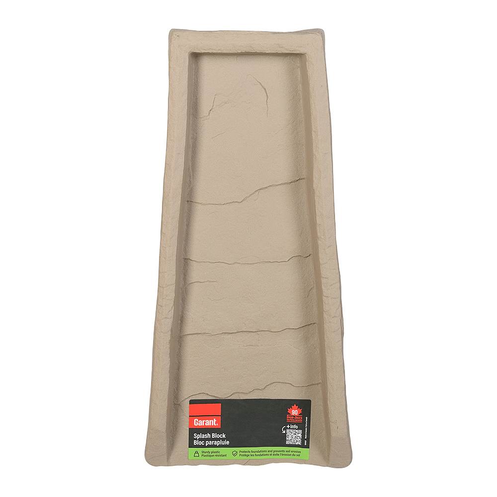 Déflecteur de descente de gouttière beige 22 po x 10 po GARANT