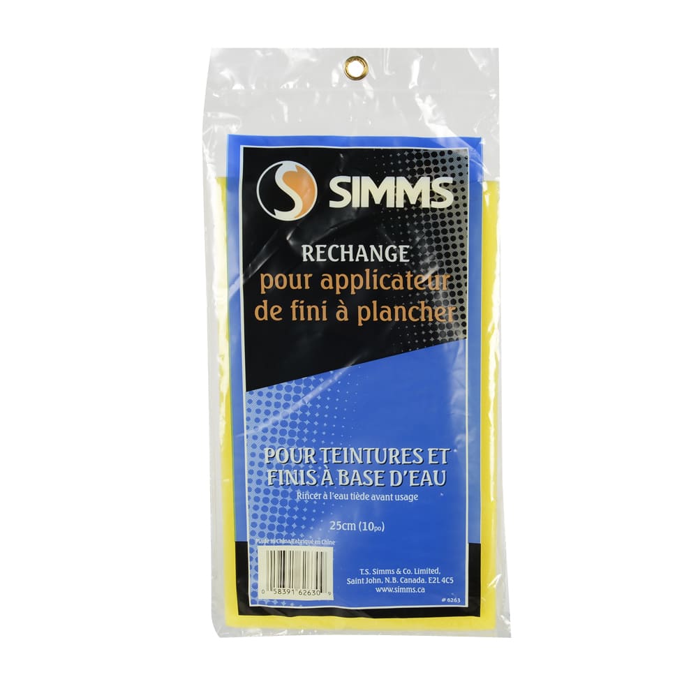 Tampon de rechange pour applicateur de vernis au latex à plancher