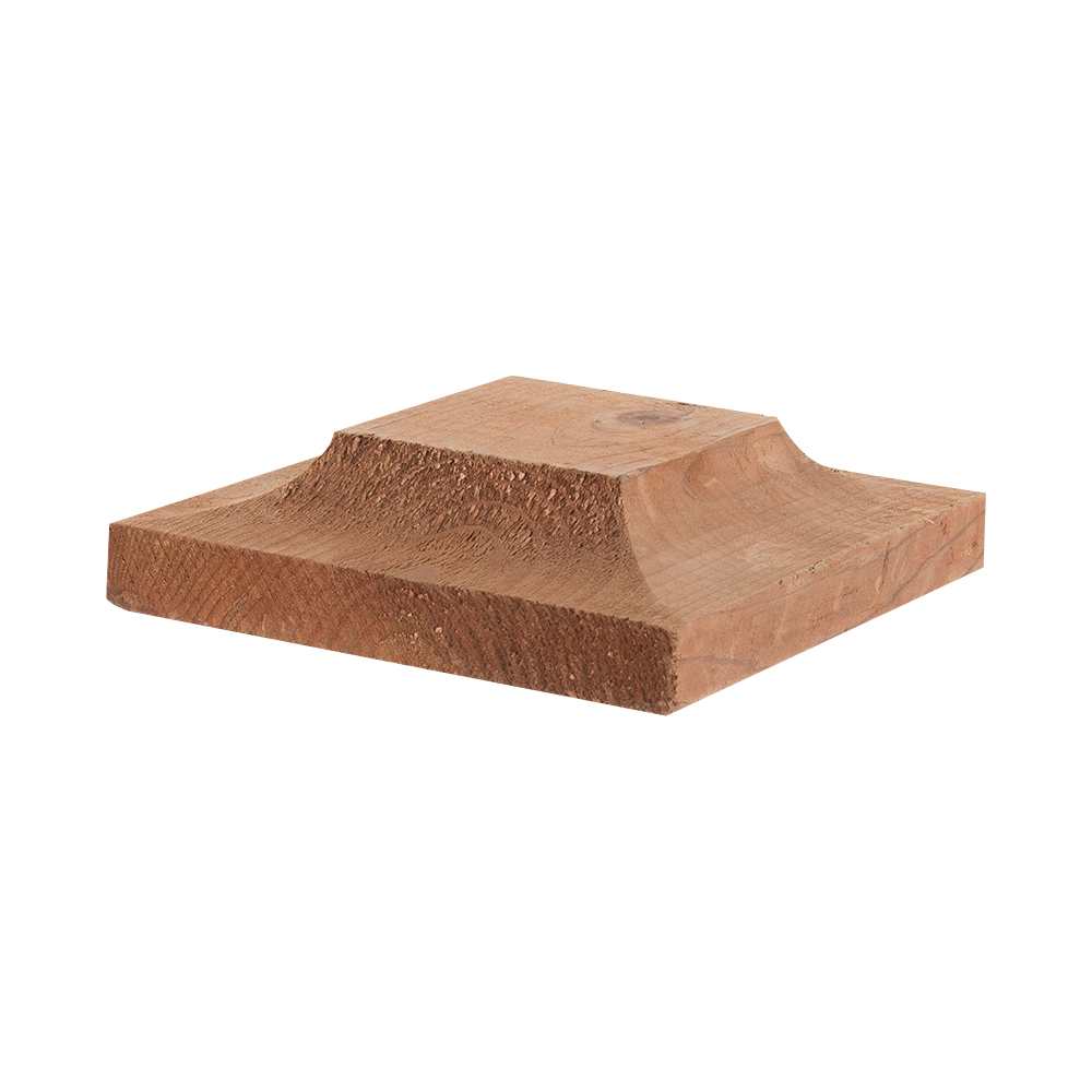 Capuchon pour clôture en bois traité brun 5 1/2 po