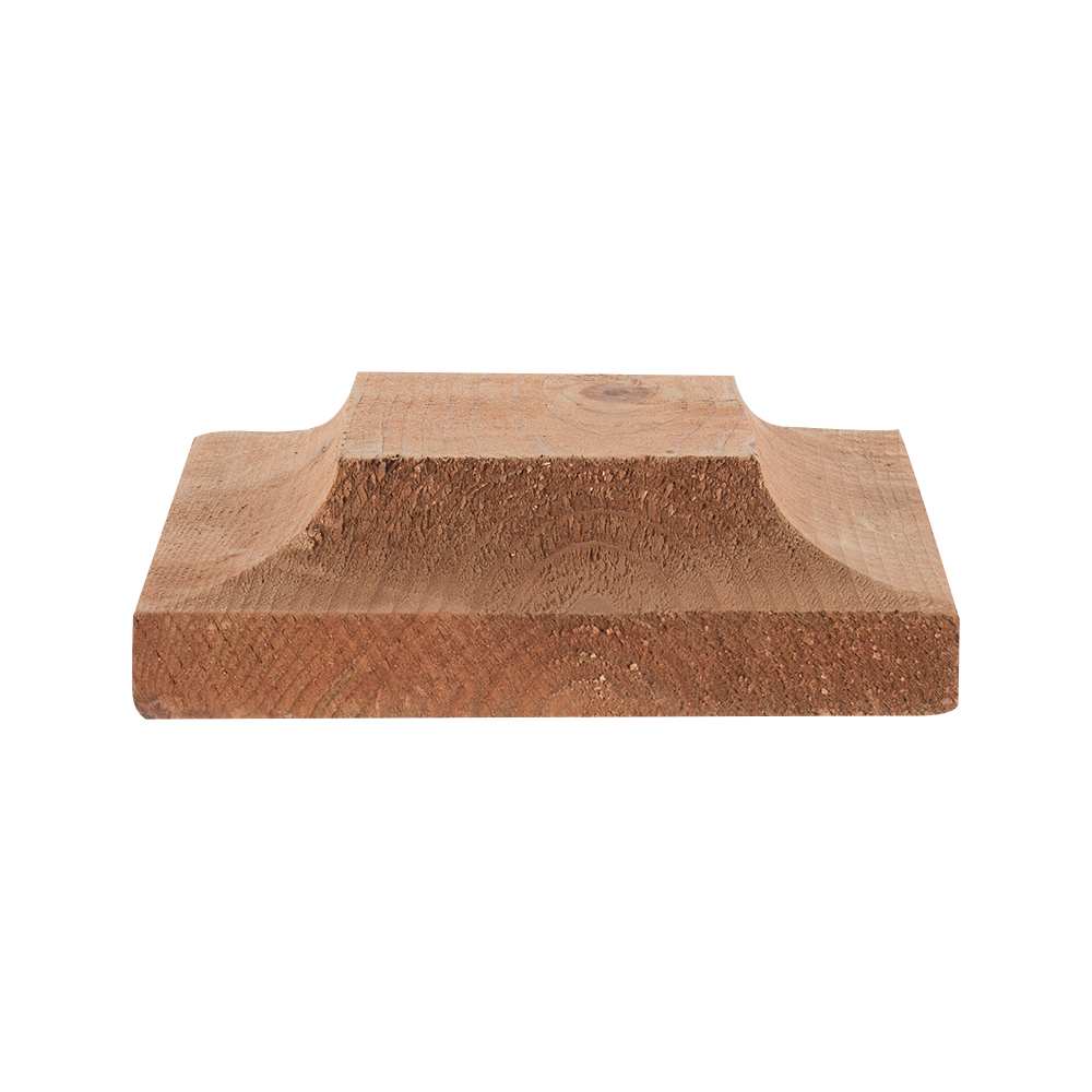 Capuchon pour clôture en bois traité brun 5 1/2 po