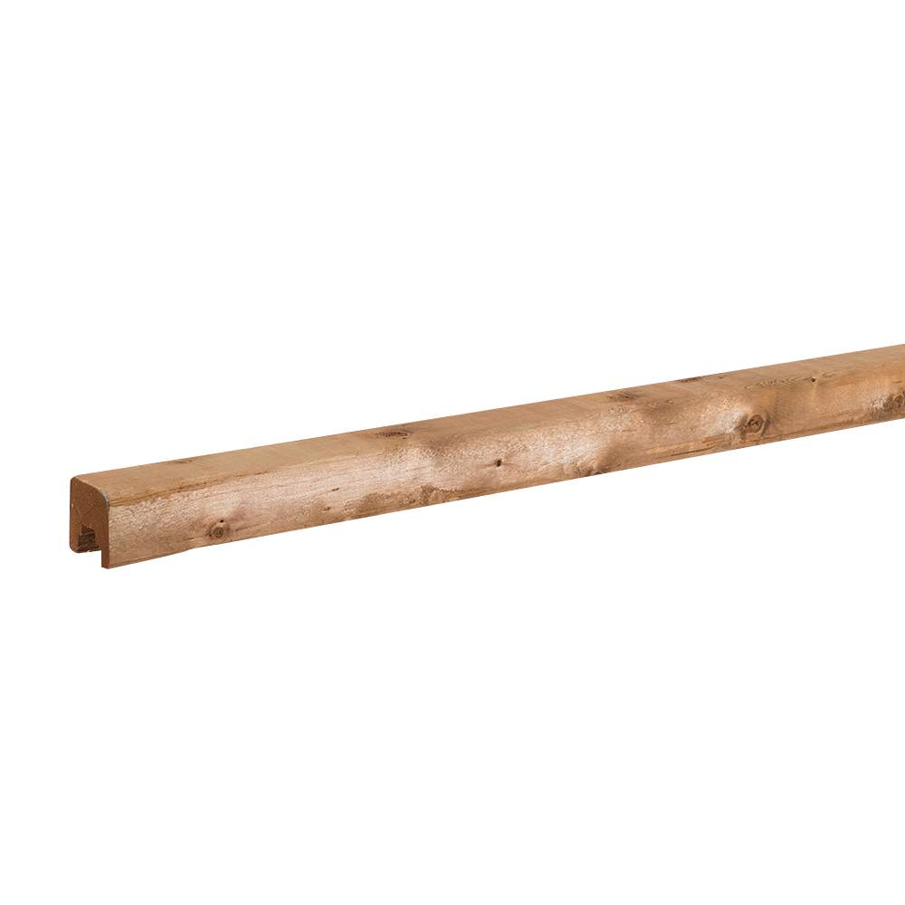 Moulure d'encadrement de treillis en bois traité brun 2 po x 2 po x 8 pi