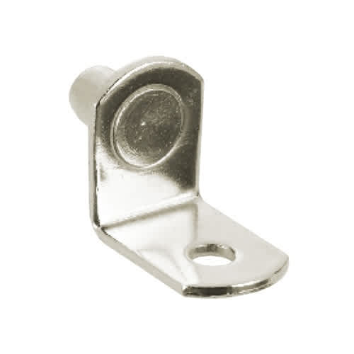 Supports en métal 1/4 po pour tablette nickel Pqt/8