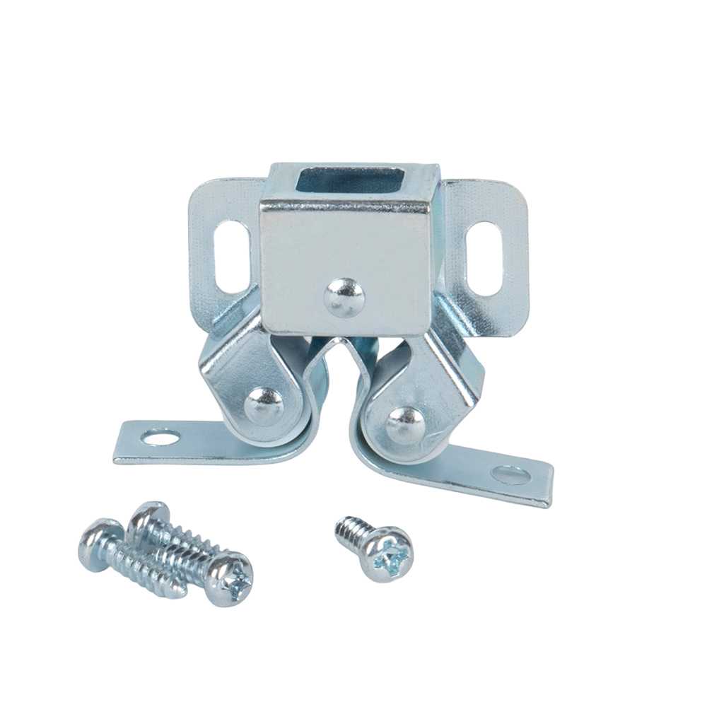 Loquet à rouleau double avec gâche losange zinc