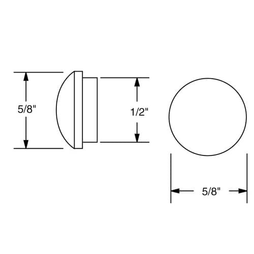 Caches-vis en bois 5/8 po érable Pqt/25