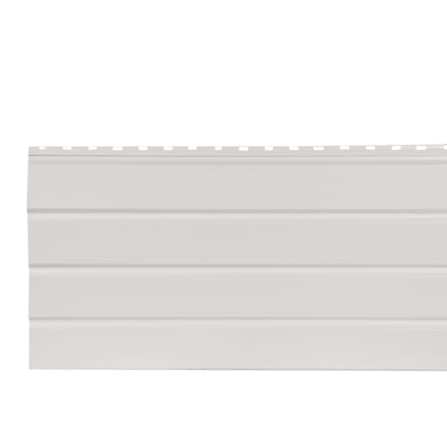 White Heavy Gauge Aluminum Plain Soffit 16 in x 12 ft