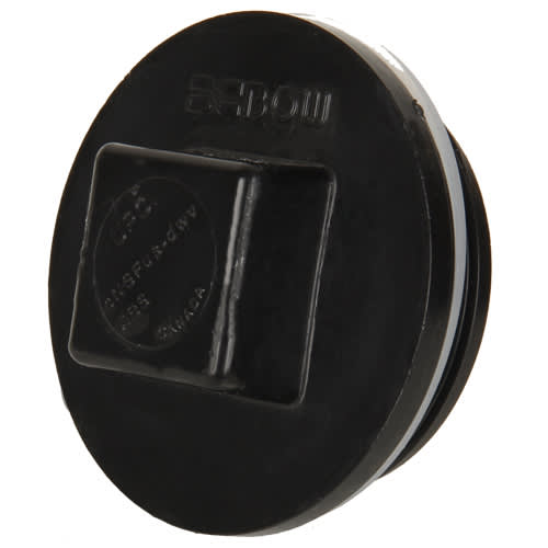 ABS Threaded Plug - 4 in.