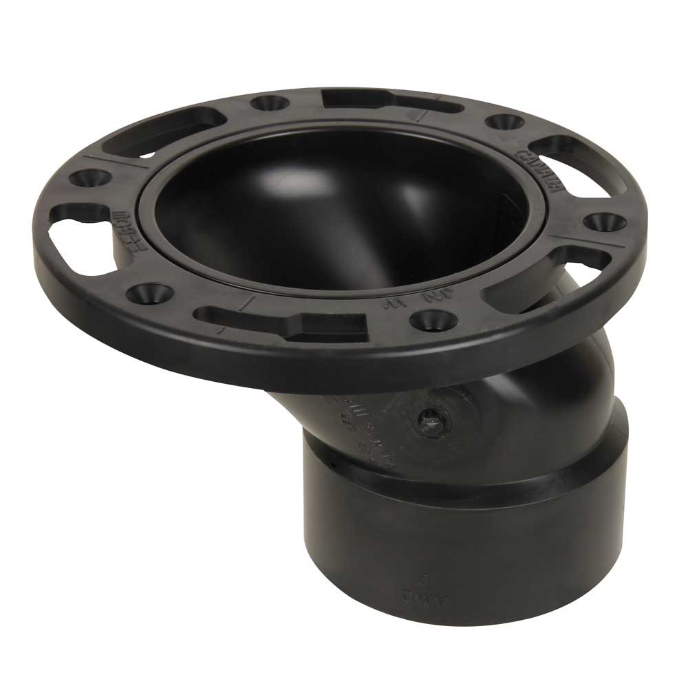 Bride de toilette décentrée ABS 4 po x 3 po