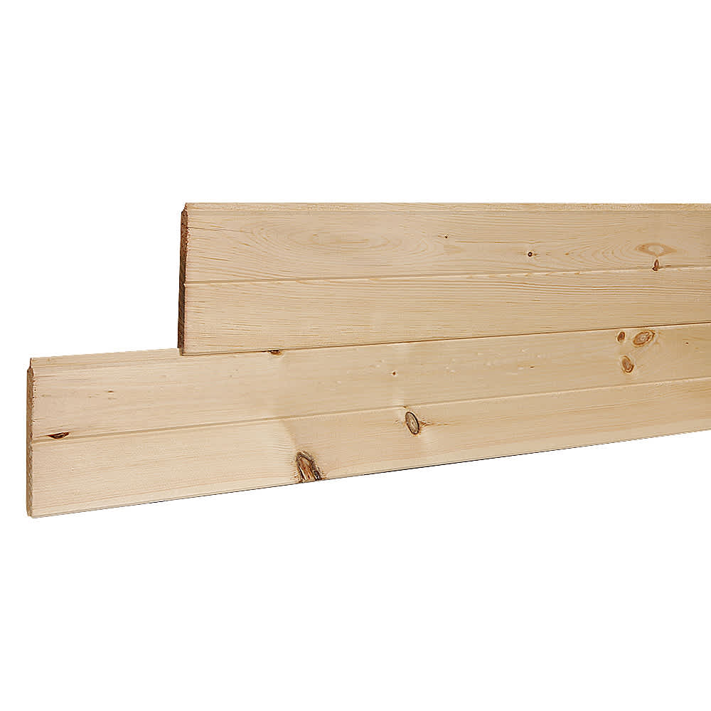 Revêtement de pin réversible 5/8&nbsp;po&nbsp;x&nbsp;6&nbsp;po vrac