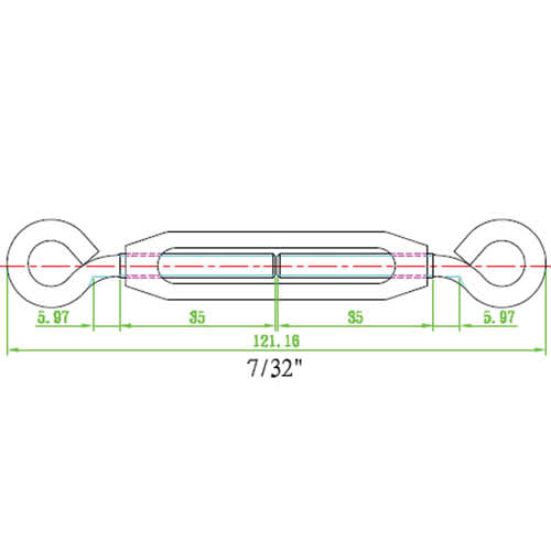 Tendeur à vis 6 1/4 po
