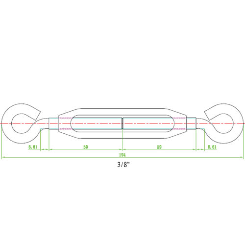Tendeur à vis 10 1/2 po