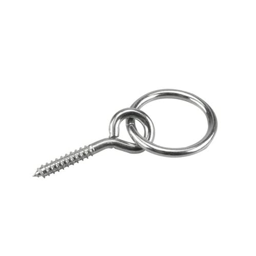 Piton vissé et anneau 2 po