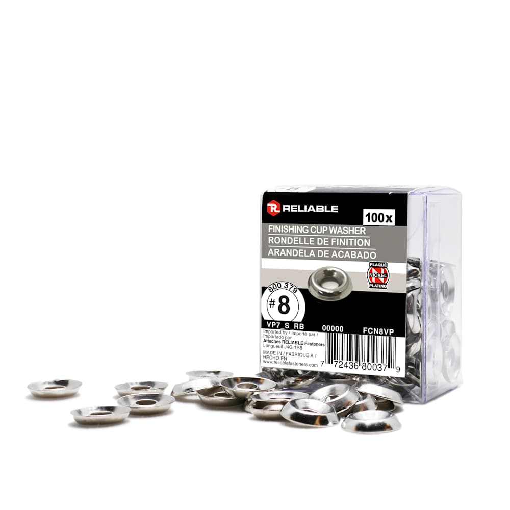 Rondelles de finition n° 8 Pqt/100