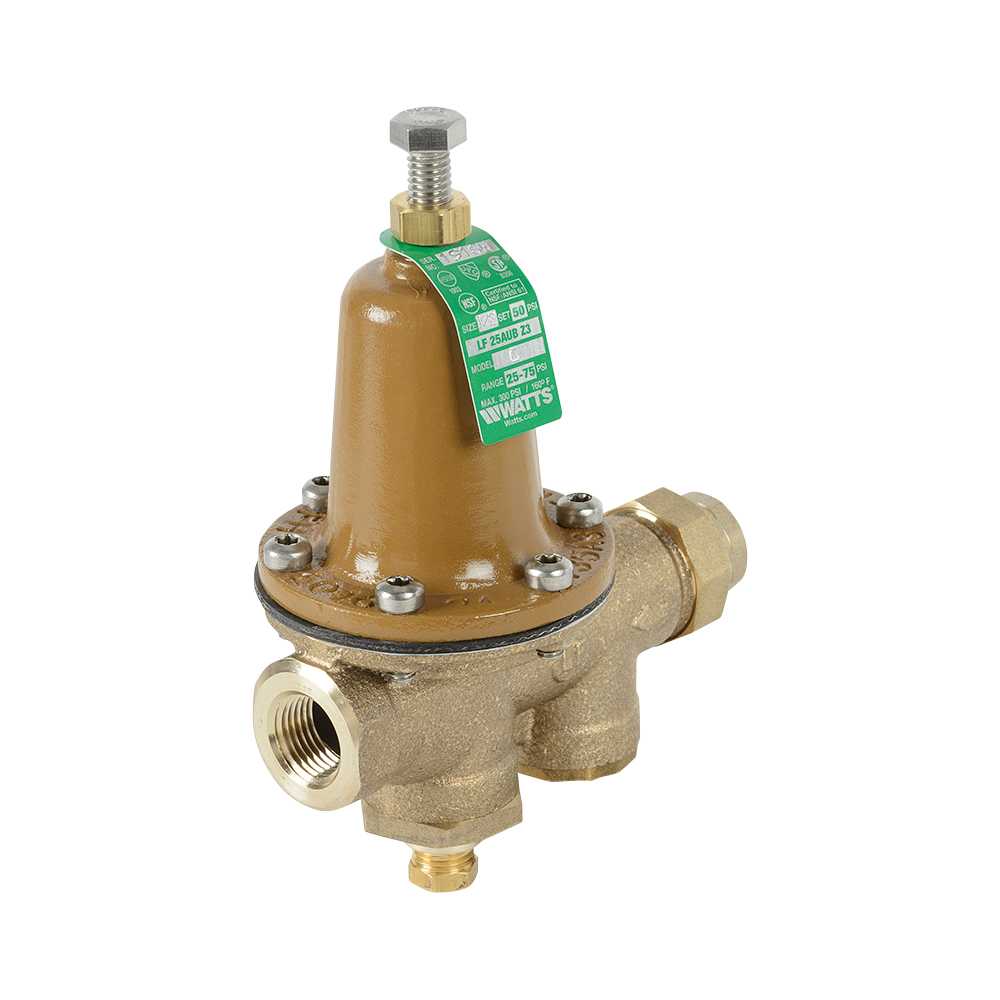 Soupape de réduction de pression 1/2 po